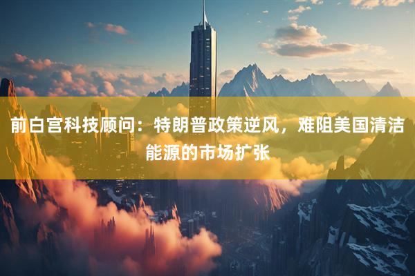 前白宫科技顾问：特朗普政策逆风，难阻美国清洁能源的市场扩张